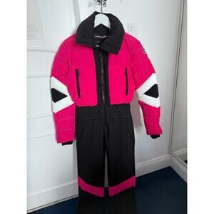 Fusalp clarisse pink ski suit onesie 36